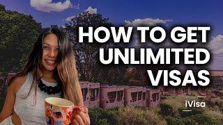 How to get (unlimited) visas to travel the world #ivisa #travelhacks