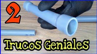 2 Trucos Geniales con Tubería PVC - UPVC - Hazlo Tu Mismo - Plomería