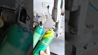 ZONESUN ZS-YG25Q Pneumatic Aerosol Can Crimping Machine