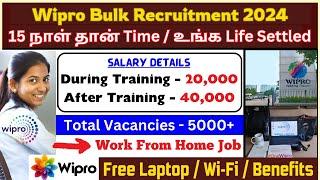 வீட்டில் இருந்து வேலை  Wipro Work From Home Jobs in Tamil | 20K Salary | Freshers Job | SVA