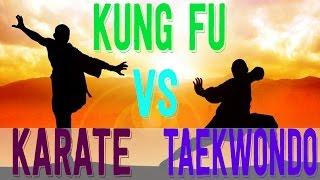 Martial Arts: Kung Fu vs Taekwondo vs Karate