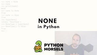 "None" in Python