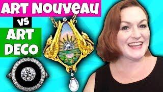 Art Deco vs Art Nouveau Jewelry - Telling the Difference