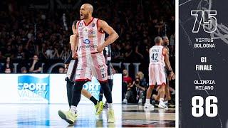 Virtus Bologna - Olimpia Milano G1 Highlights