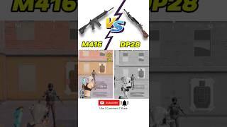 dp28 vs m416 Damage    #bgmi #pubgmobile #m416 #m4glacier  #newroyalpass #bgmilive #dp28 #awm  #akm
