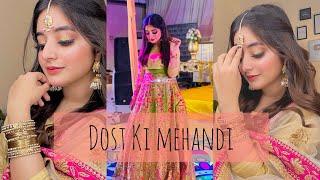 GRWM for mehandi event | outfit,hair style, makeup by ajeea