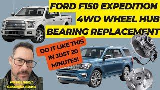 Replace 4WD wheel bearing hubs on Ford F150 Raptor or Expedition (most quickly and safely)