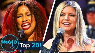 Top 20 American National Anthem Performance Fails