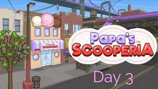 Papa's Scooperia To Go - Day 3 | Janana & Banana + Receiving Banana Split