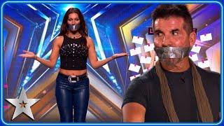 Show 'em girl! Magician Alexandra Burgio shows Judges who's BOSS! | Auditions | BGT 2025