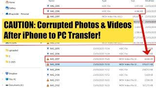 iPhone to PC Transfer Disaster – My Files Got Messed Up