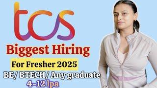 TCS Biggest Hiring for FRESHERS 2025 | 11 lpa salary