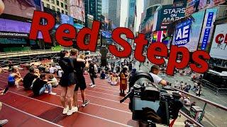Times Square Red Steps