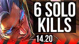 SETT vs SION (TOP) | 2700+ games, 51k DMG, 6 solo kills, 5k comeback | NA Master | 14.20