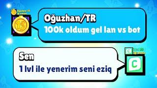 100.000 Kupalı Oyuncuya Karşı 1 Level VS Maçı Kim Kazandı