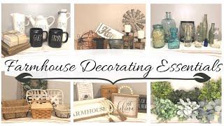 HOW TO DECORATE FARMHOUSE STYLE | MY TOP 5 FARMHOUSE DECORATING ESSENTIALS | FARMHOUSE DECOR IDEAS