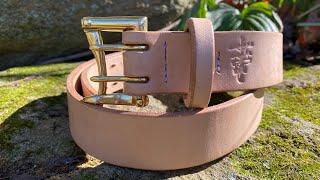 Pigeon Tree Crafting J&FJ Natural Harness Belt UNBOXING and First Wear!!!