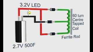 WIRELESS RECHARGEABLE CAPACITOR TORCH