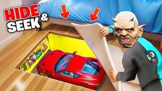 GASESC un FERRARI in LOCATIA SECRETA in GTA 5! (Hide & Seek)