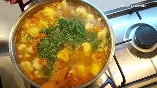 How to cook deliciously soup with CAULIFLOWER and chicken / Delicious and healthy food!