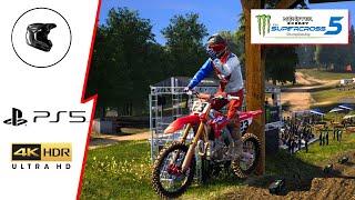(PS5) Supercross 5 Chase Sexton RIPPING the motocross track! [4K HDR 60FPS]