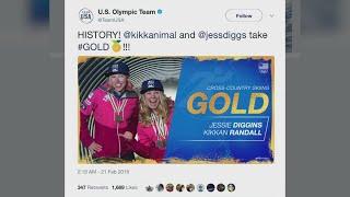 Afton Skiier Jessie Diggins Wins Olympic Gold