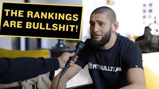 Khamzat Chimaev says the Rankings are Bullsh*t and Reveals Date for Next Fight