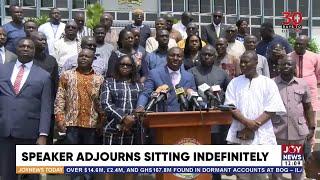 NPP Caucus Addresses Issues in Parliament: The speaker is supervising chaos - Afenyo Markin