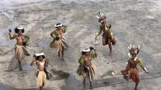 Melanesian dancers in Alotau, Papua New Guinea