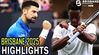 Novak Djokovic vs Gael Monfils Full Match Highlights | Brisbane 2025