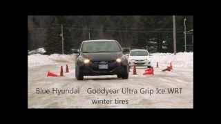 ILR Winter Car Control School - Tire Comparison All-Season vs Winter Tires