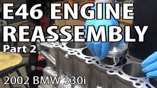 BMW E46 Engine Reassembly Part 2 DIY #m54rebuild 23