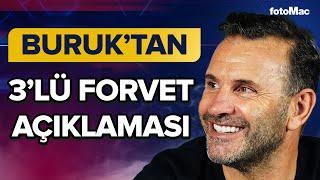 Okan Buruk: "Üçlü Savunma Oynayan Bir Takıma Karşı, Üç Forvetle Oynayabiliriz #galatasaray #gs