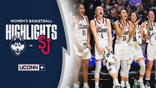 HIGHLIGHTS | UConn Women's Basketball vs. St. John's (2025 Big East Tournament)