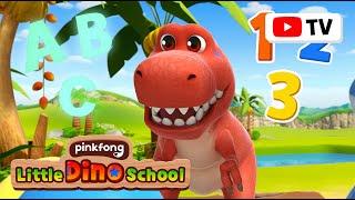 [130 Minutes]  Dino School Full Playlist | Educational Dinosaur Songs | Pinkfong Dinosaurs for Kids