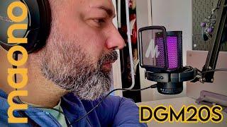 MAONO DGM20S - The Best Gaming USB Microphone with Noise Cancelling ( Boom Arm Bundle )