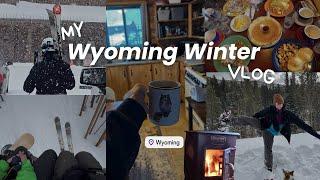 the ULTIMATE winter cabin vlog (it snowed!)