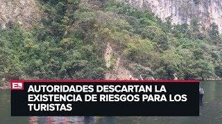 Investigan derrumbe en el Cañón del Sumidero