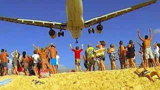 Unique St Maarten Airport: Day 1/12 Landing, Arrival and first aircraft at Maho Beach