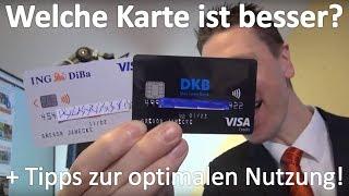 Kreditkarte ⇝ DKB oder ING-DiBa besser?