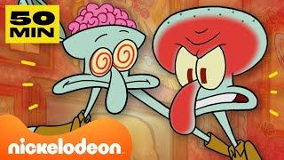 Губка Боб | 50 минут Недовольства Сквидварда  | Nickelodeon Cyrillic