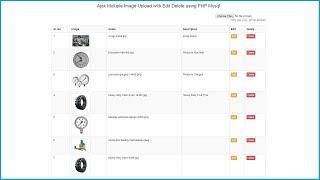 Ajax Multiple Image Upload with Edit Delete using PHP Mysql