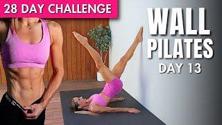 20 Min Fat Burning Wall Pilates | 28 DAY WALL PILATES CHALLENGE Day 13