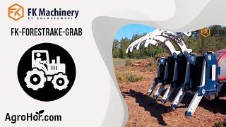 FK Machinery forest rake with grab at work │Agrohof│