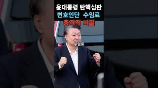 윤대통령 탄핵심판 변호인단 수임료 충격적 비밀/ #인생의도전