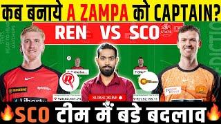 REN vs SCO Dream11 Prediction, Melbourne Renegades vs Perth Scorchers Dream11 Team Prediction, BBL14