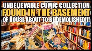 Unbelievable COMIC COLLECTION Found in BASEMENT of House About to be DEMOLISHED!!!