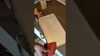 Начали облицовку душевой керамогранитам  #new #diy #топ
