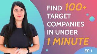 Find 100+ Target Companies in under 1 Minute | #BD Hacks | Episode 1