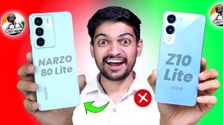 iQOO Z10 lite vs Realme Narzo 80 Lite Comparison | Best Smartphone Under 10k 